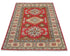 3x5 Red Kuba Afghan Hand Knotted Wool Area Rug